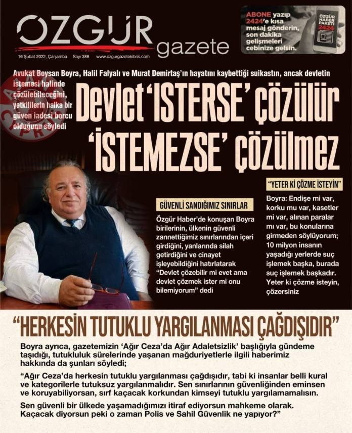 16 Şubat 2022 Çarşamba Gazete Manşetleri 13