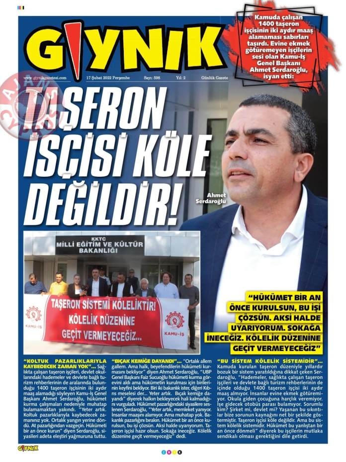 17 Şubat 2022 Perşembe Gazete Manşetleri 11