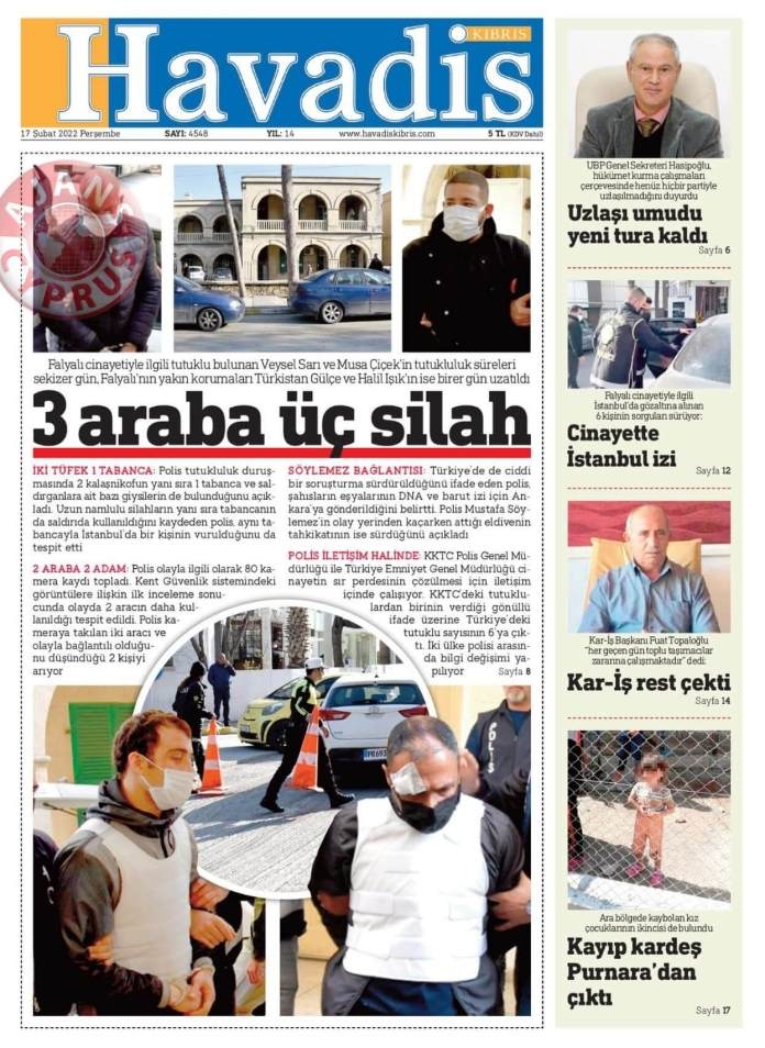 17 Şubat 2022 Perşembe Gazete Manşetleri 17