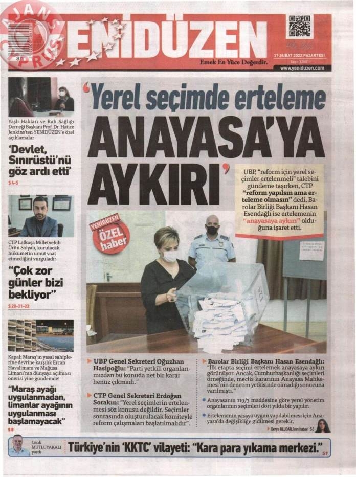 21 Şubat 2022 Pazartesi Gazete Manşetleri 6