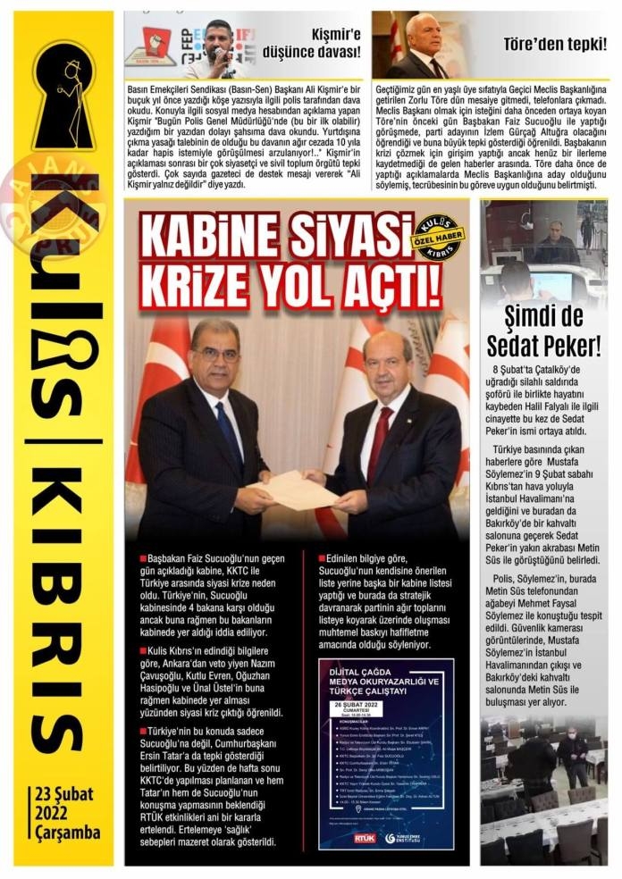 23 Şubat 2022 Çarşamba Gazete Manşetleri 15