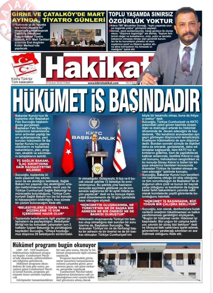 25 Şubat 2022 Cuma Gazete Manşetleri 10