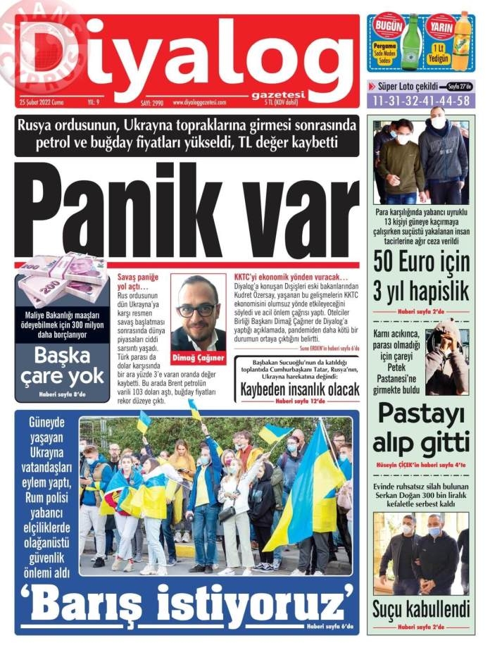 25 Şubat 2022 Cuma Gazete Manşetleri 8