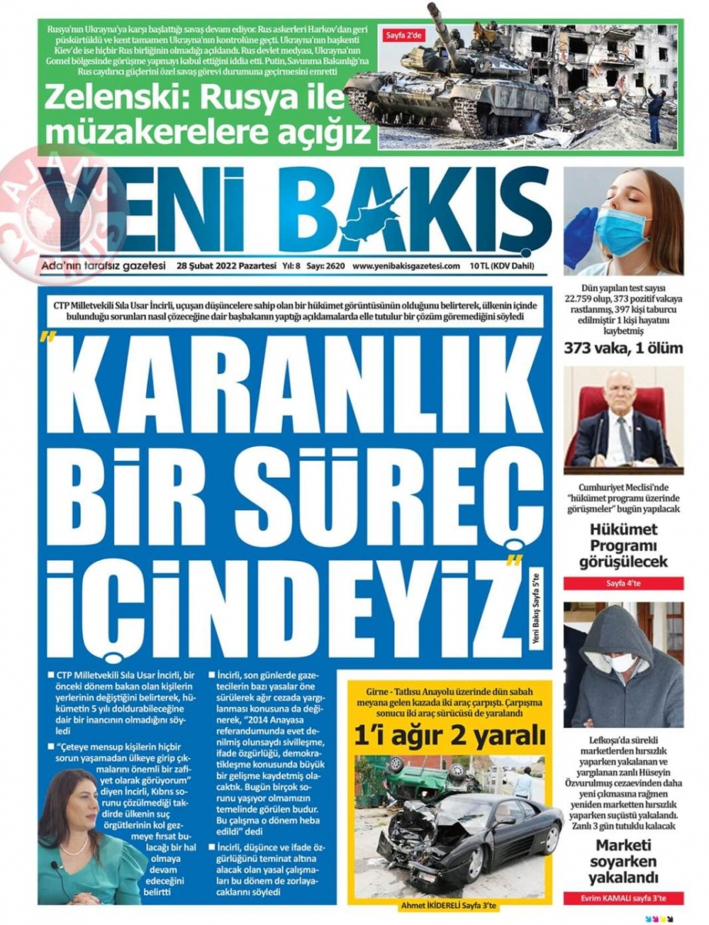 28 Şubat 2022 Pazartesi Gazete Manşetleri 5