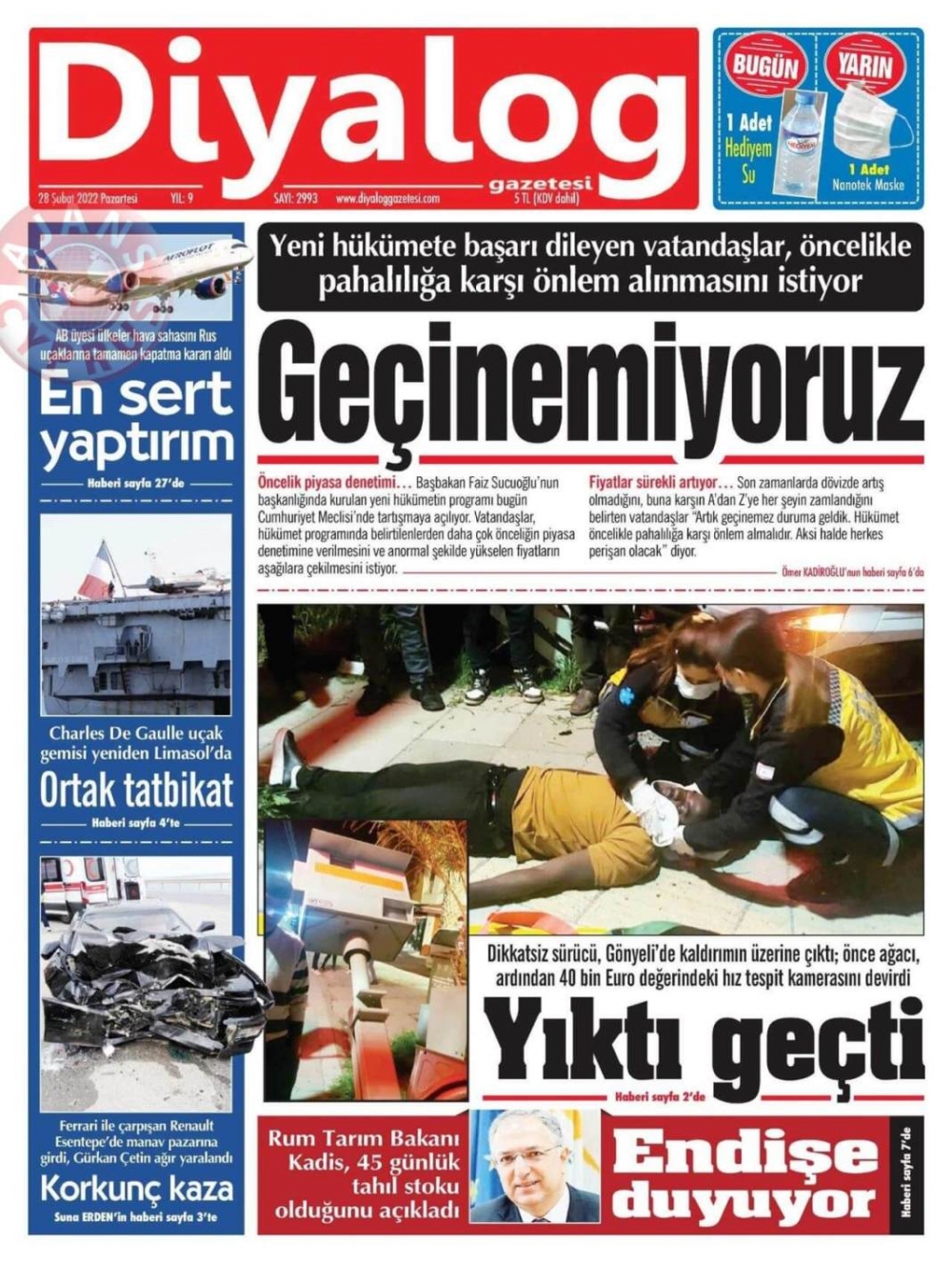 28 Şubat 2022 Pazartesi Gazete Manşetleri 8
