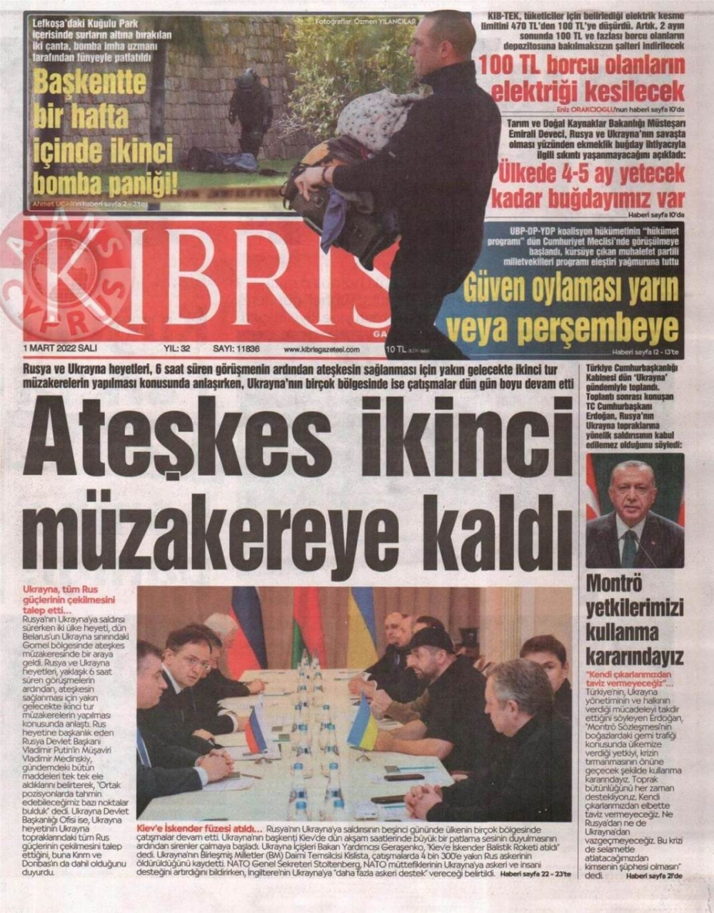 1 Mart 2022 Salı Gazete Manşetleri 3