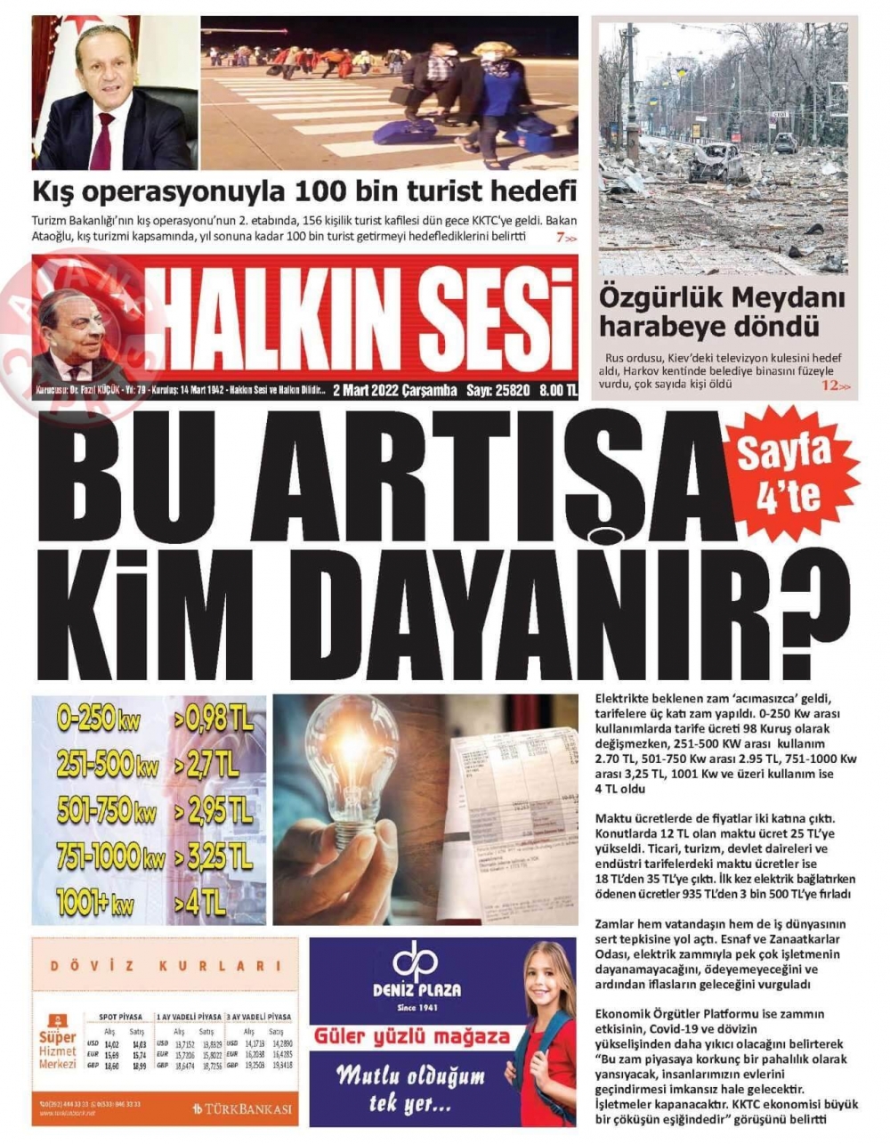2 Mart 2022 Çarşamba Gazete Manşetleri 2