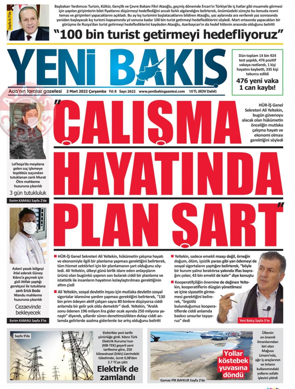 2 Mart 2022 Çarşamba Gazete Manşetleri 5