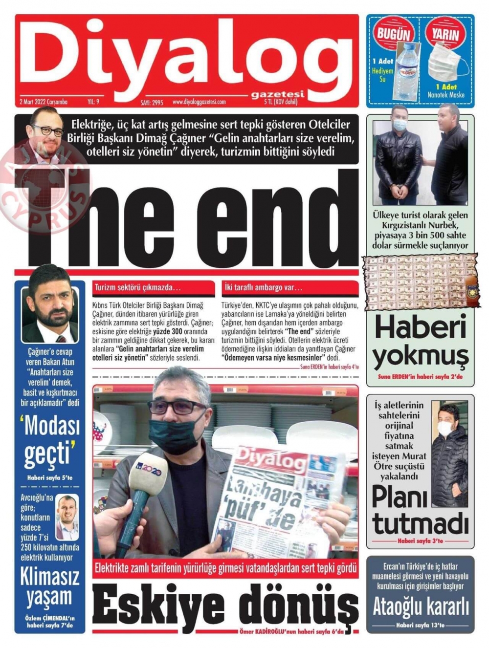 2 Mart 2022 Çarşamba Gazete Manşetleri 9
