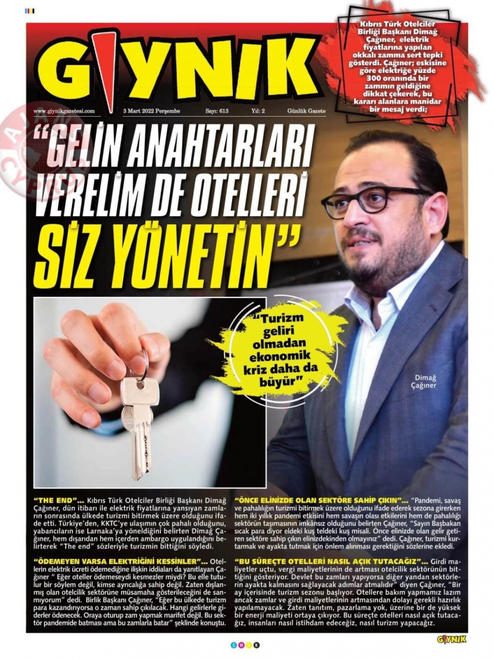 3 Mart 2022 Perşembe Gazete Manşetleri 13