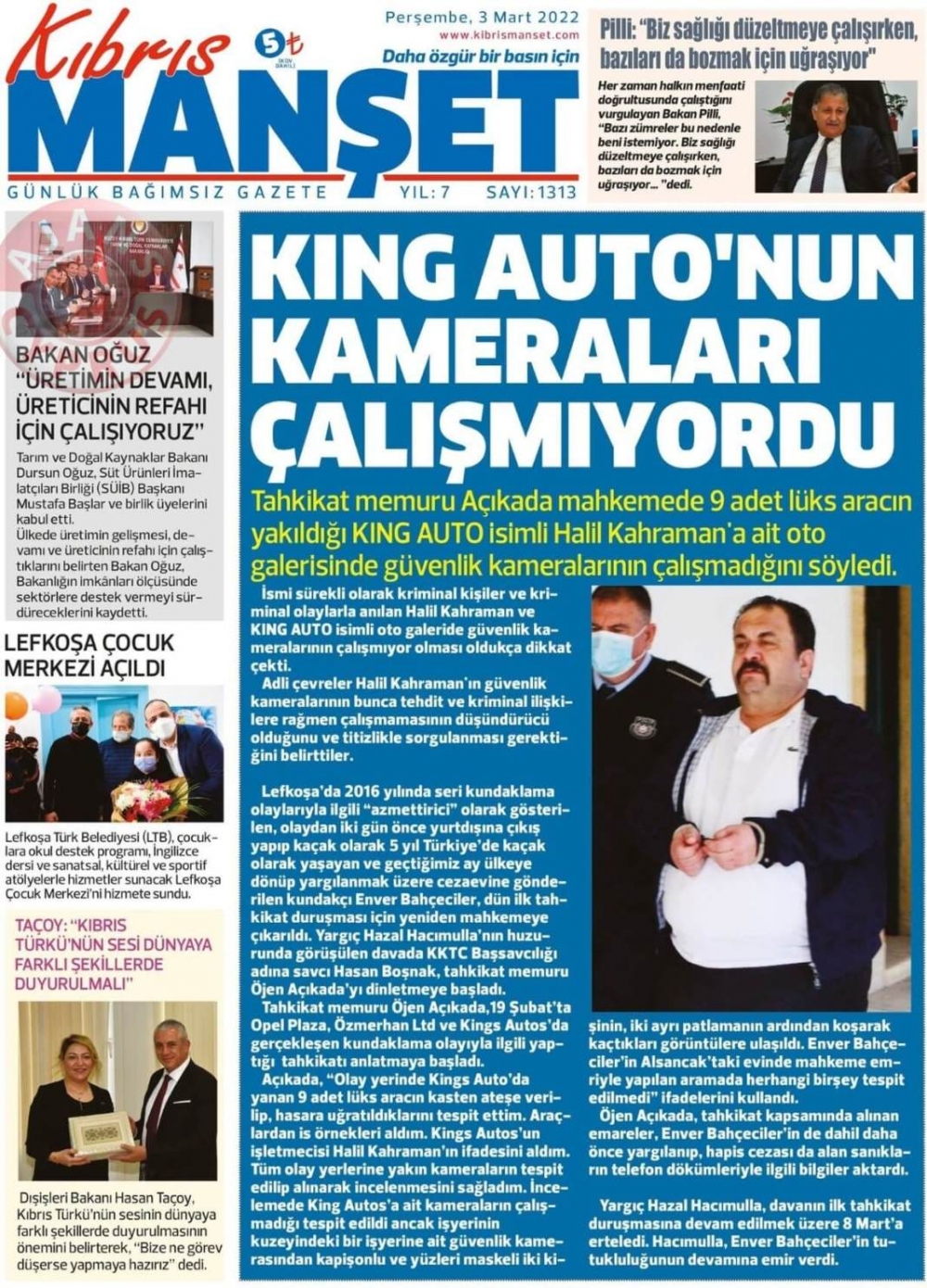 3 Mart 2022 Perşembe Gazete Manşetleri 14