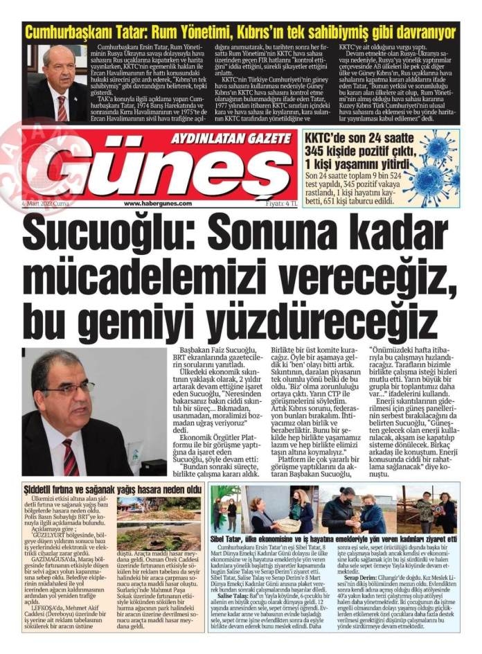 4 Mart 2022 Cuma Gazete Manşetleri 10