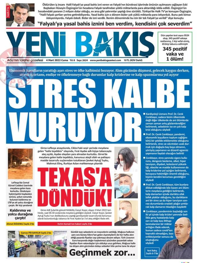 4 Mart 2022 Cuma Gazete Manşetleri 5