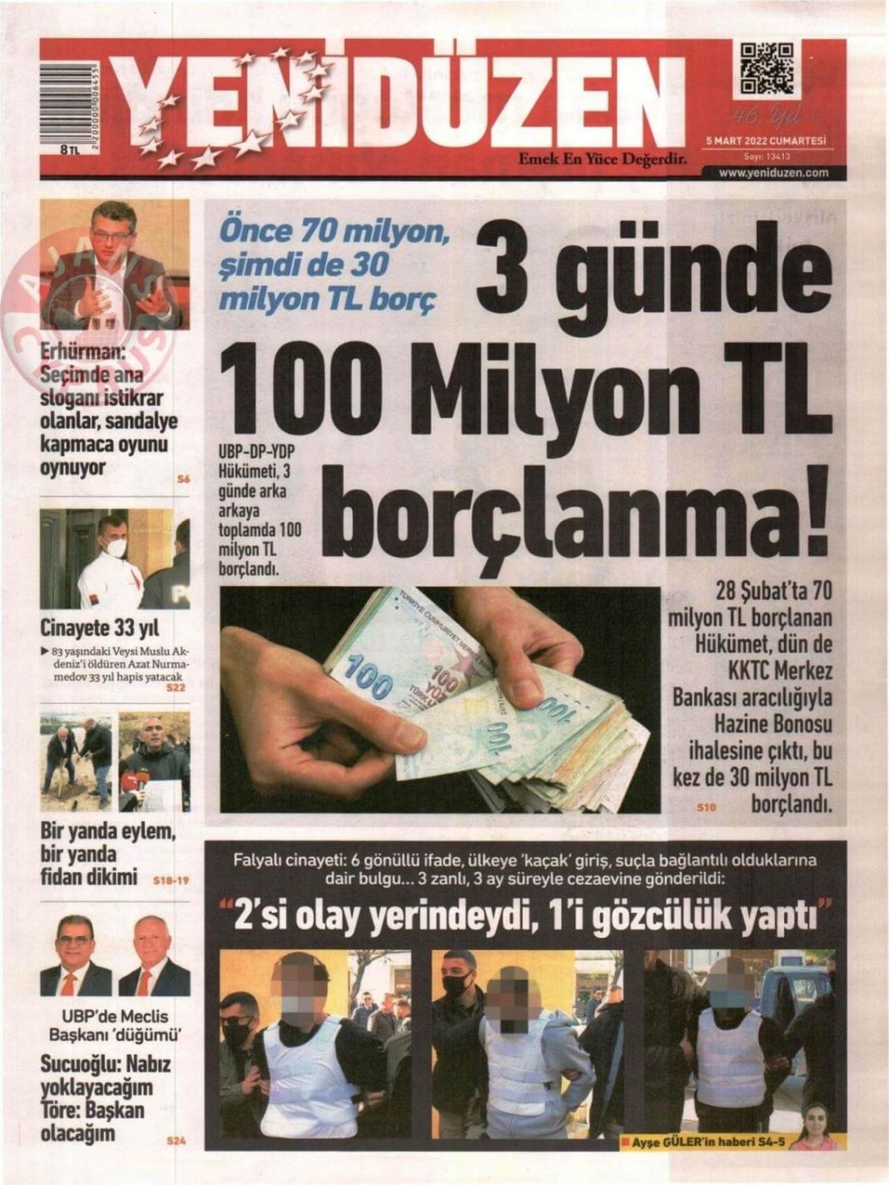 5 Mart 2022 Cumartesi Gazete Manşetleri 4
