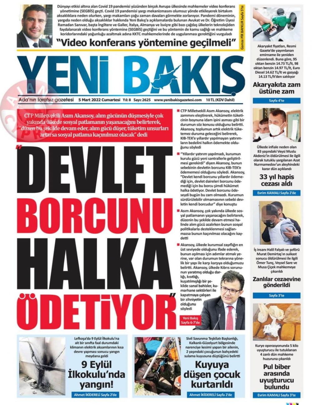 5 Mart 2022 Cumartesi Gazete Manşetleri 5