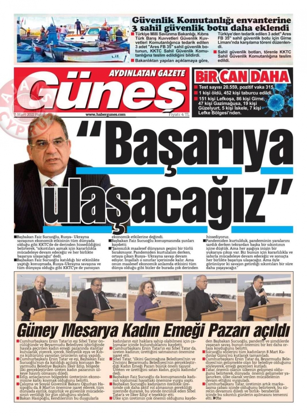 7 Mart 2022 Pazartesi Gazete Manşetleri 14