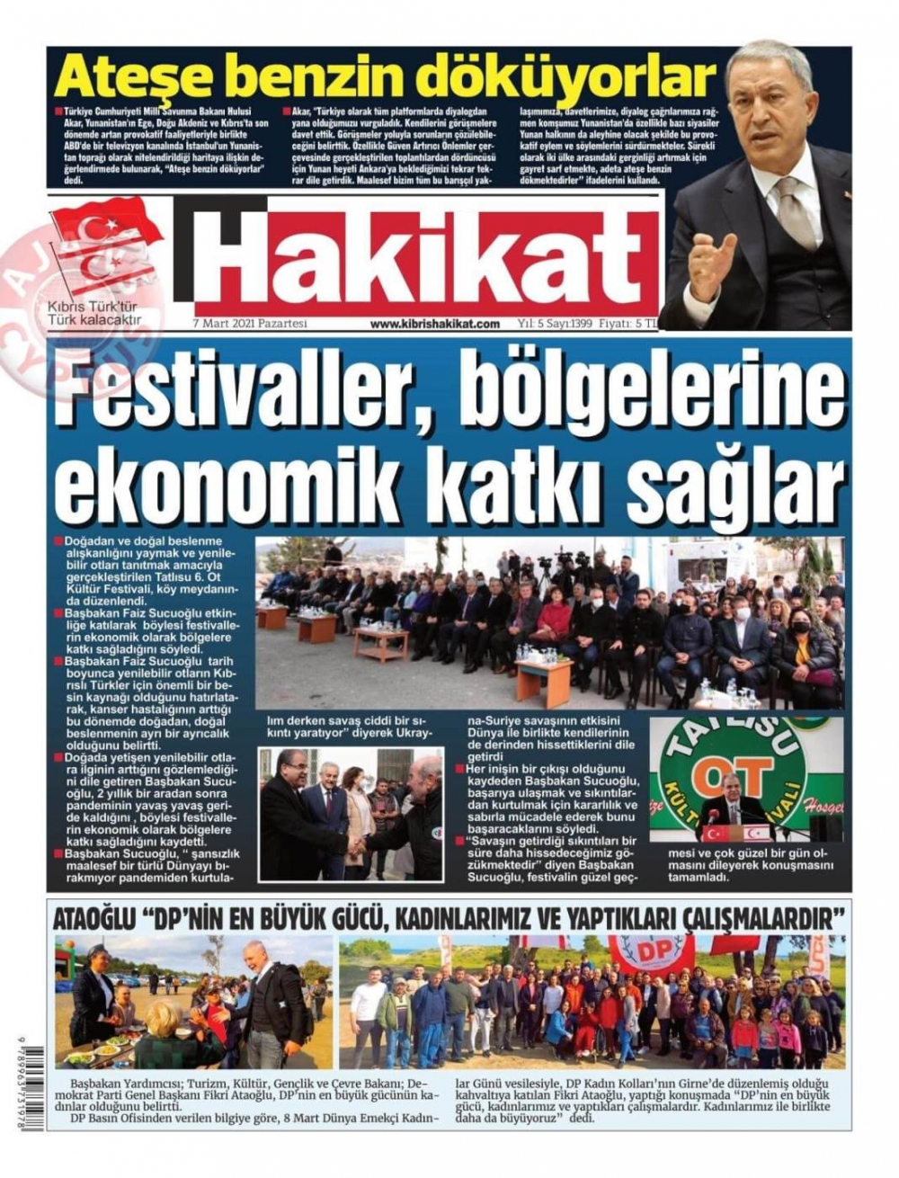 7 Mart 2022 Pazartesi Gazete Manşetleri 15