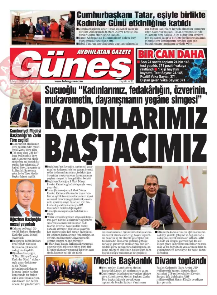 8 Mart 2022 Salı Gazete Manşetleri 10