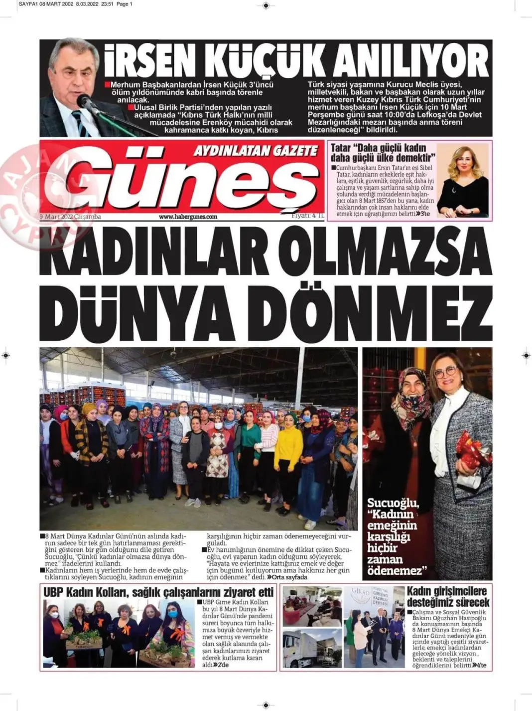 9 Mart 2022 Çarşamba Gazete Manşetleri 16