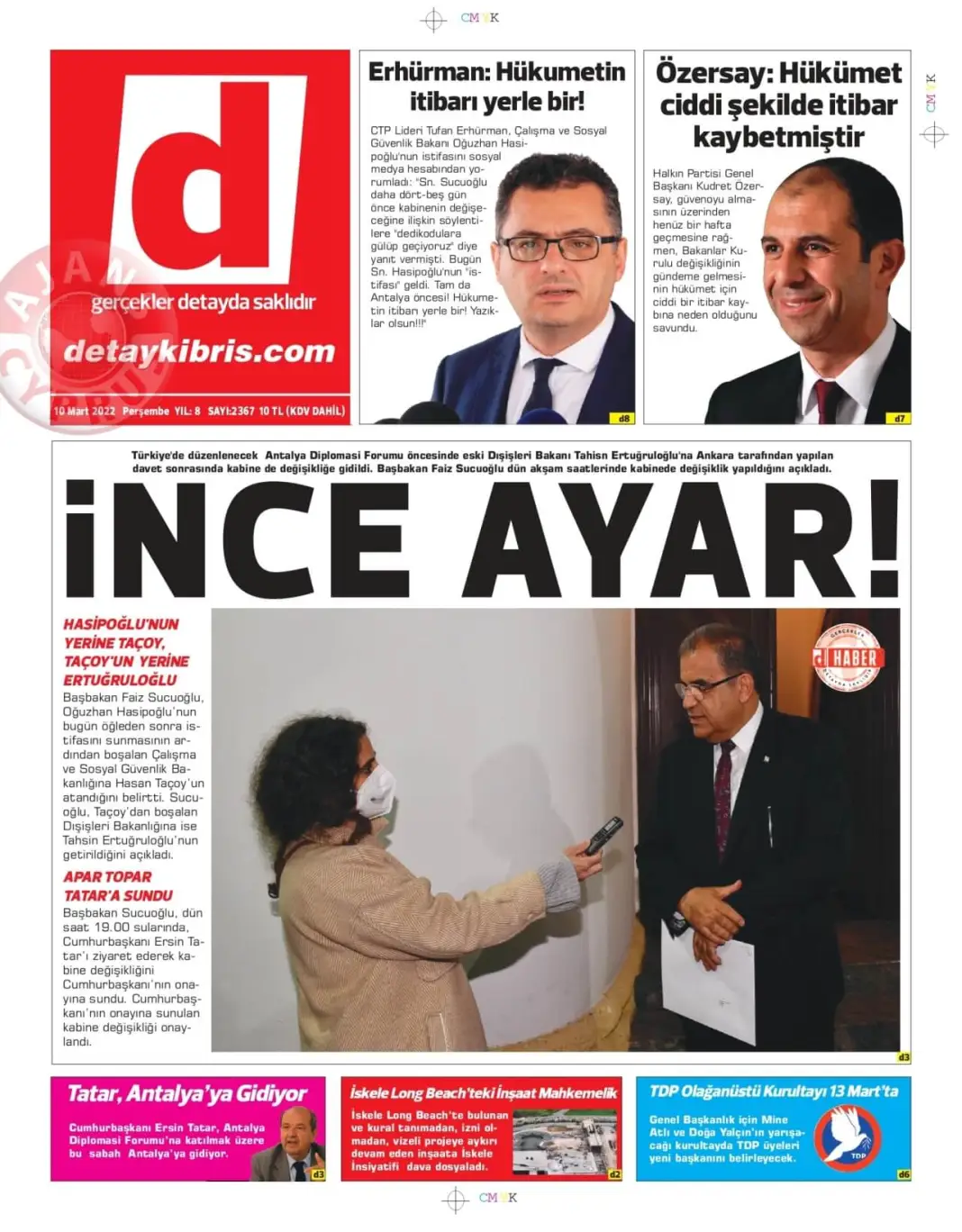 10 Mart 2022 Perşembe Gazete Manşetleri 7