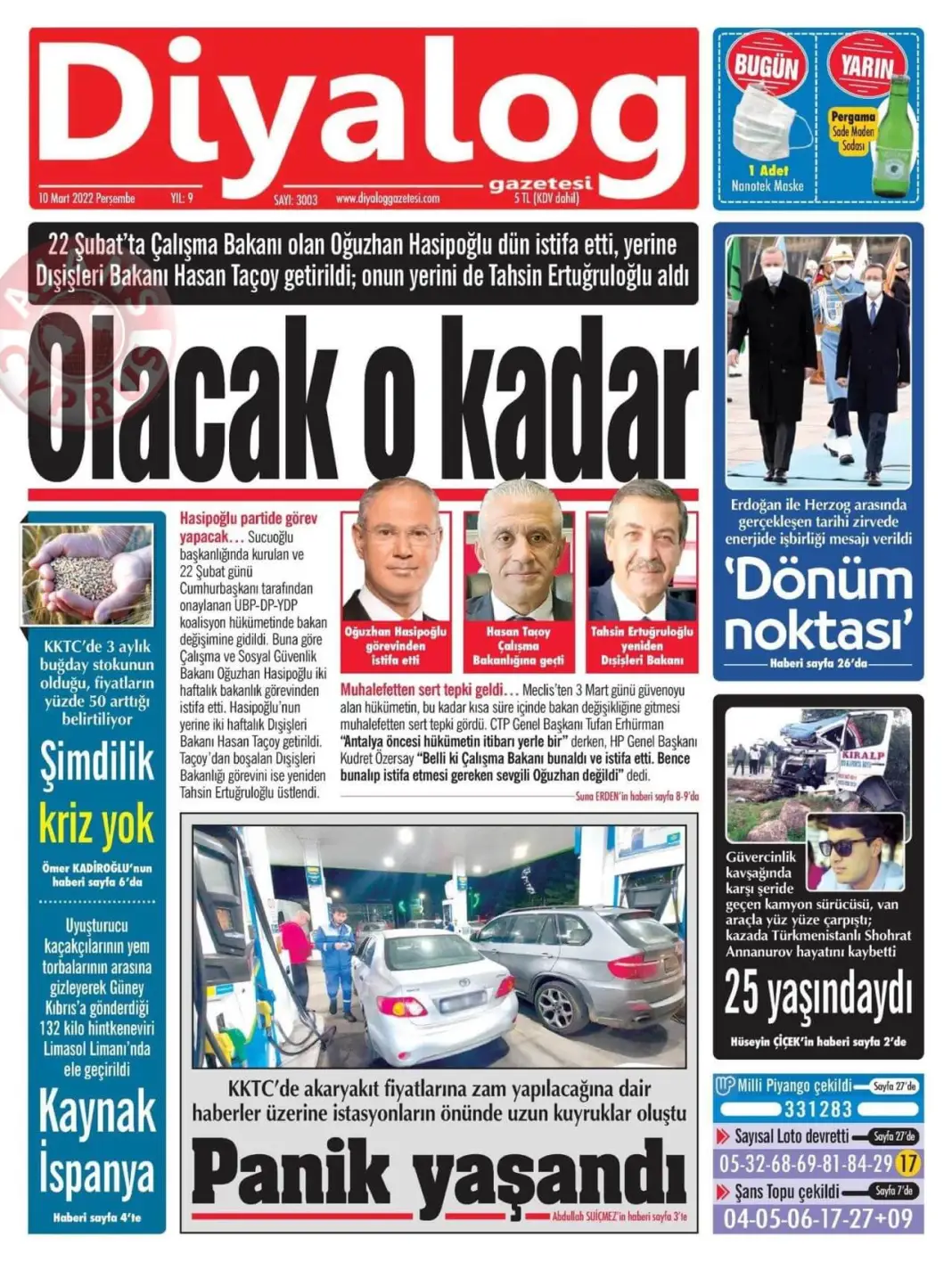 10 Mart 2022 Perşembe Gazete Manşetleri 8
