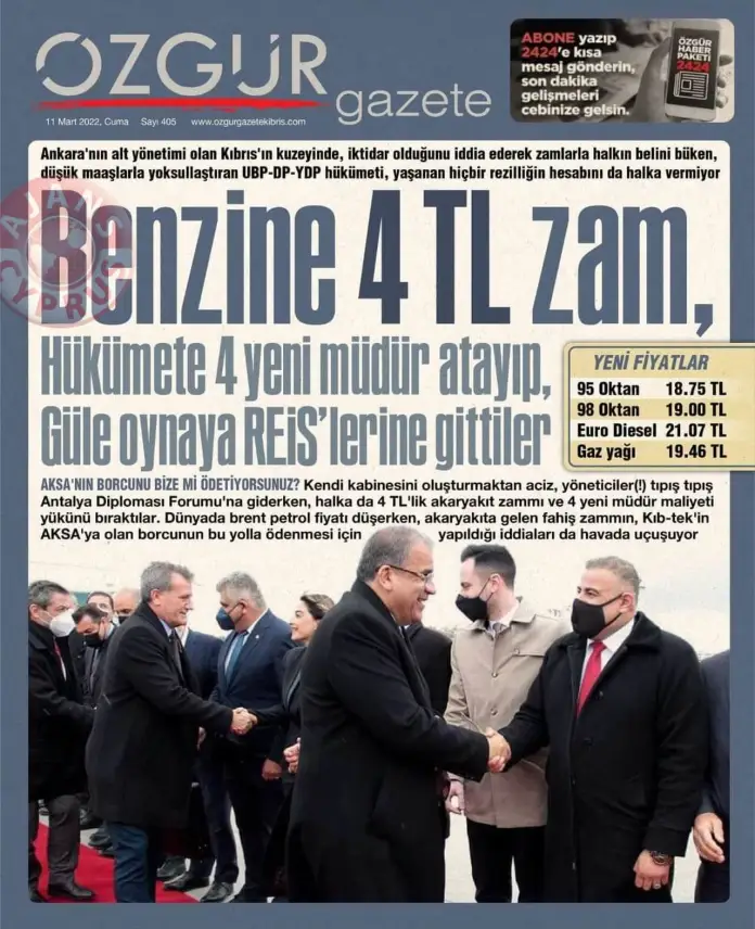11 Mart 2022 Cuma Gazete Manşetleri 12