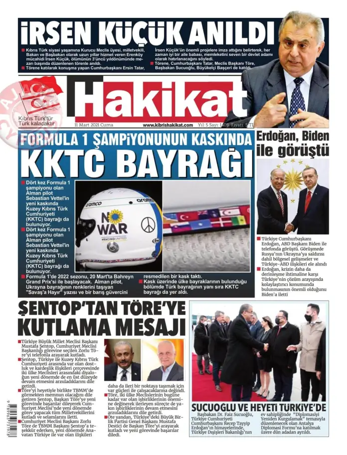 11 Mart 2022 Cuma Gazete Manşetleri 15