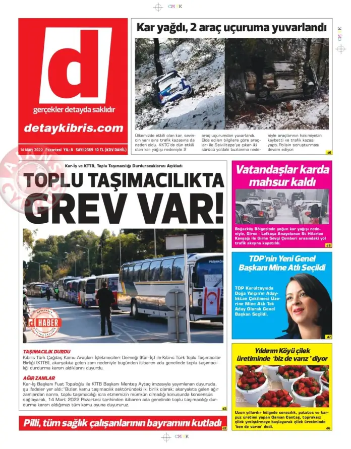 14 Mart 2022 Pazartesi Gazete Manşetleri 7