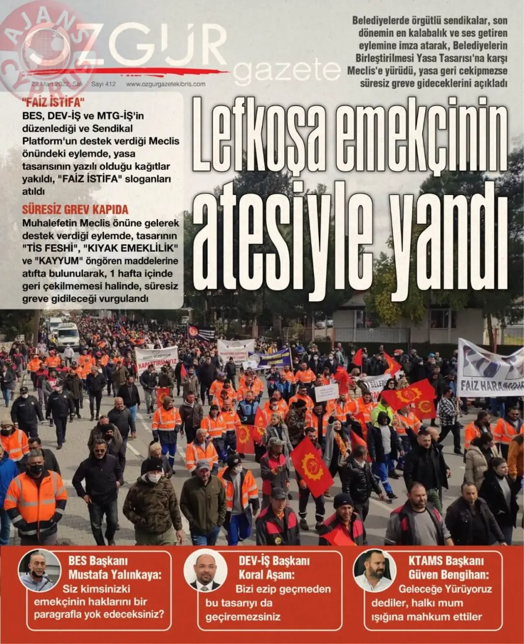 22 Mart 2022 Çarşamba Gazete Manşetleri 4