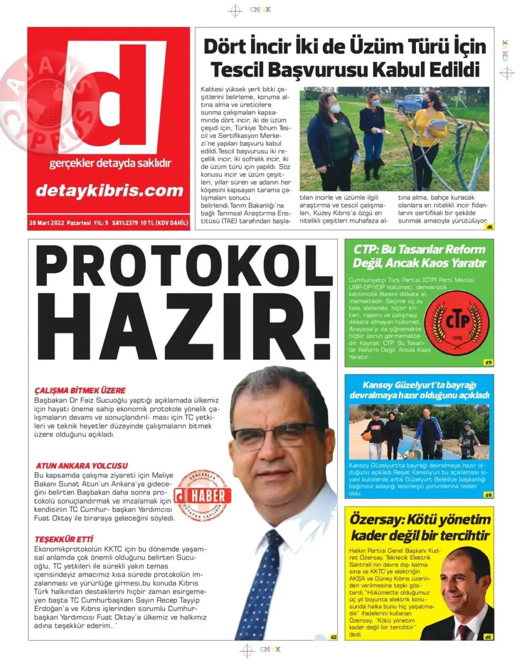 28 Mart 2022 Pazartesi Gazete Manşetleri 6
