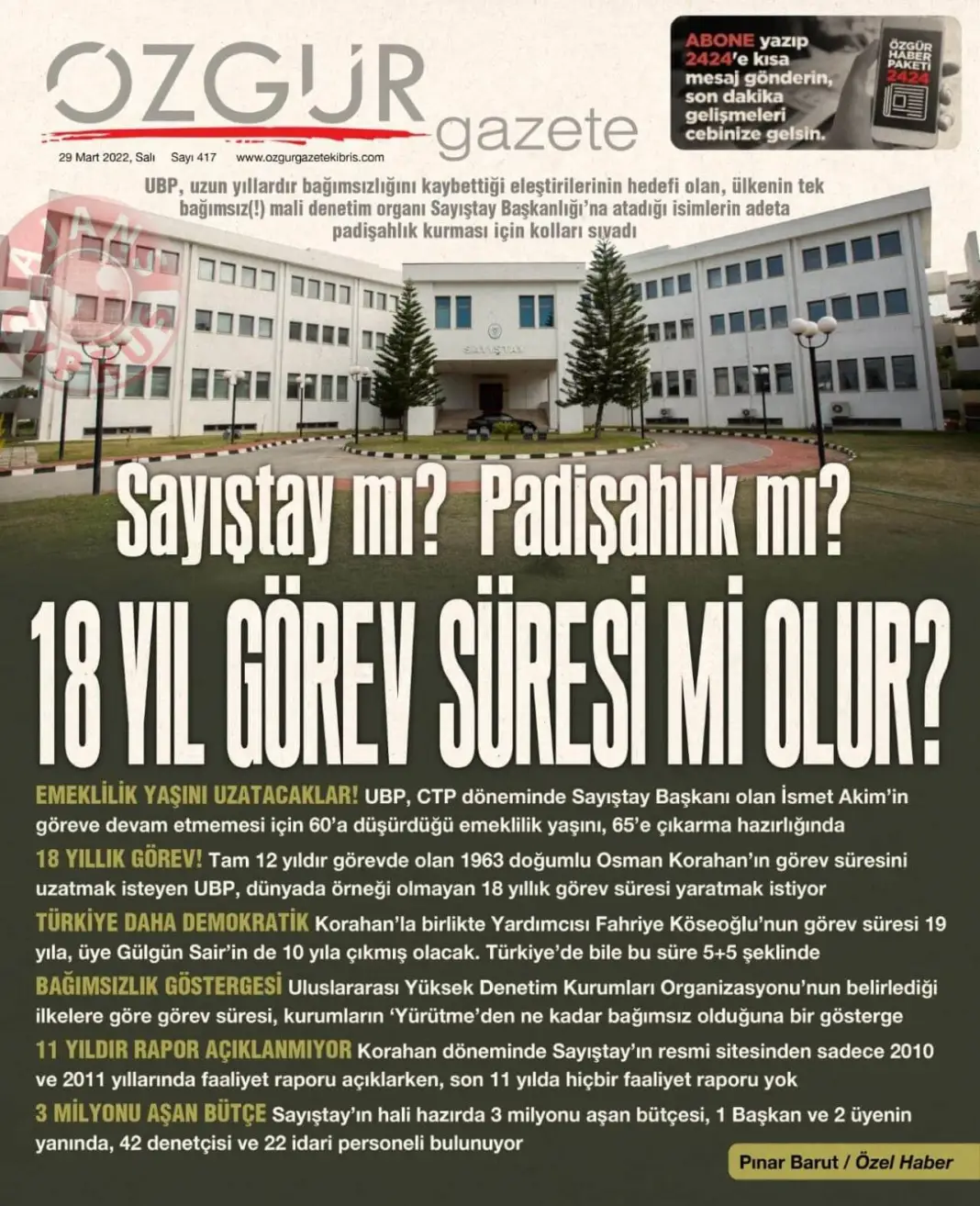 29 Mart 2022 Salı Gazete Manşetleri 10
