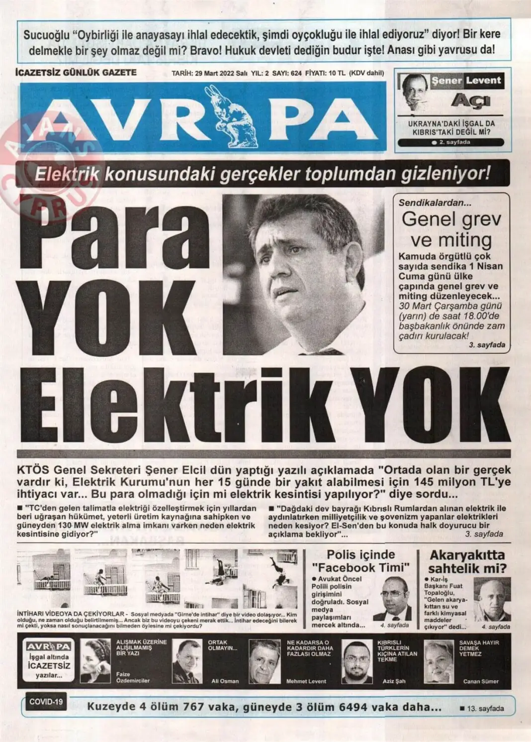 29 Mart 2022 Salı Gazete Manşetleri 9