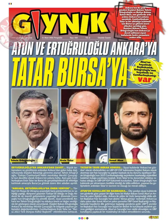 31 Mart 2022 Perşembe Gazete Manşetleri 10