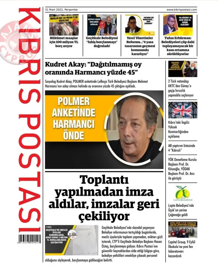 31 Mart 2022 Perşembe Gazete Manşetleri 11