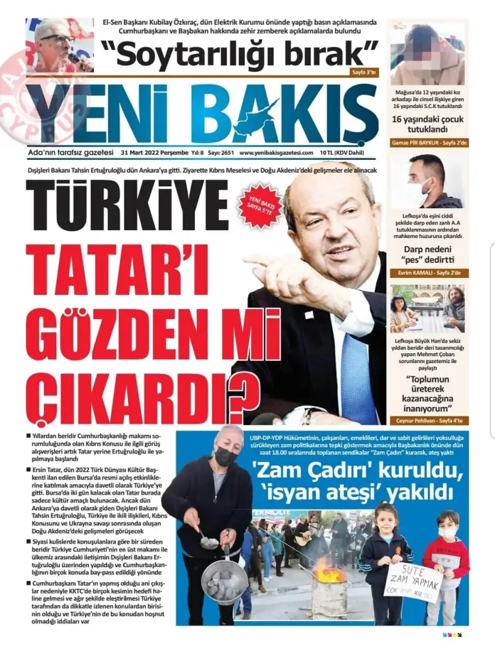 31 Mart 2022 Perşembe Gazete Manşetleri 5