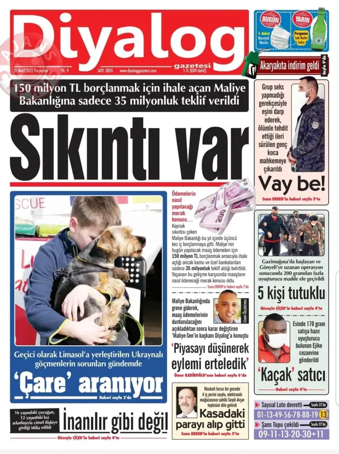 31 Mart 2022 Perşembe Gazete Manşetleri 8