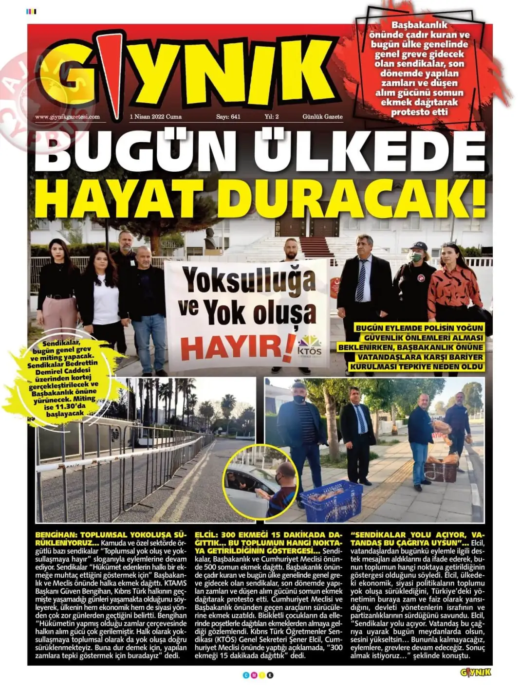 1 Nisan 2022 Cuma Gazete Manşetleri 7