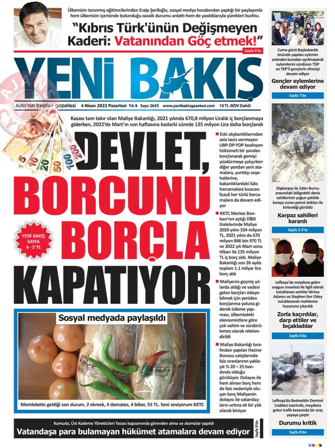 4 Nisan 2022 Pazartesi Gazete Manşetleri 6