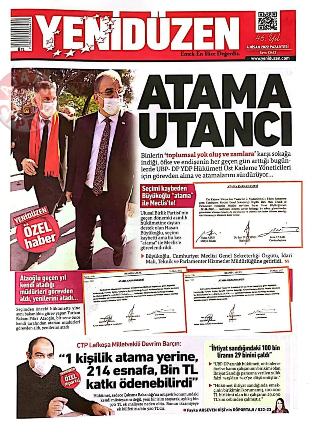 4 Nisan 2022 Pazartesi Gazete Manşetleri 7