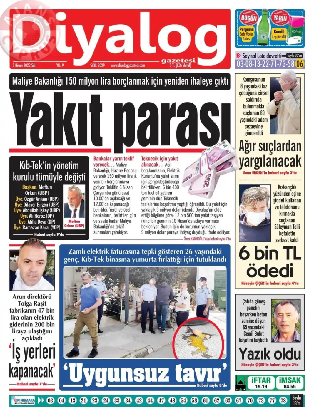 5 Nisan 2022 Salı Gazete Manşetleri 7
