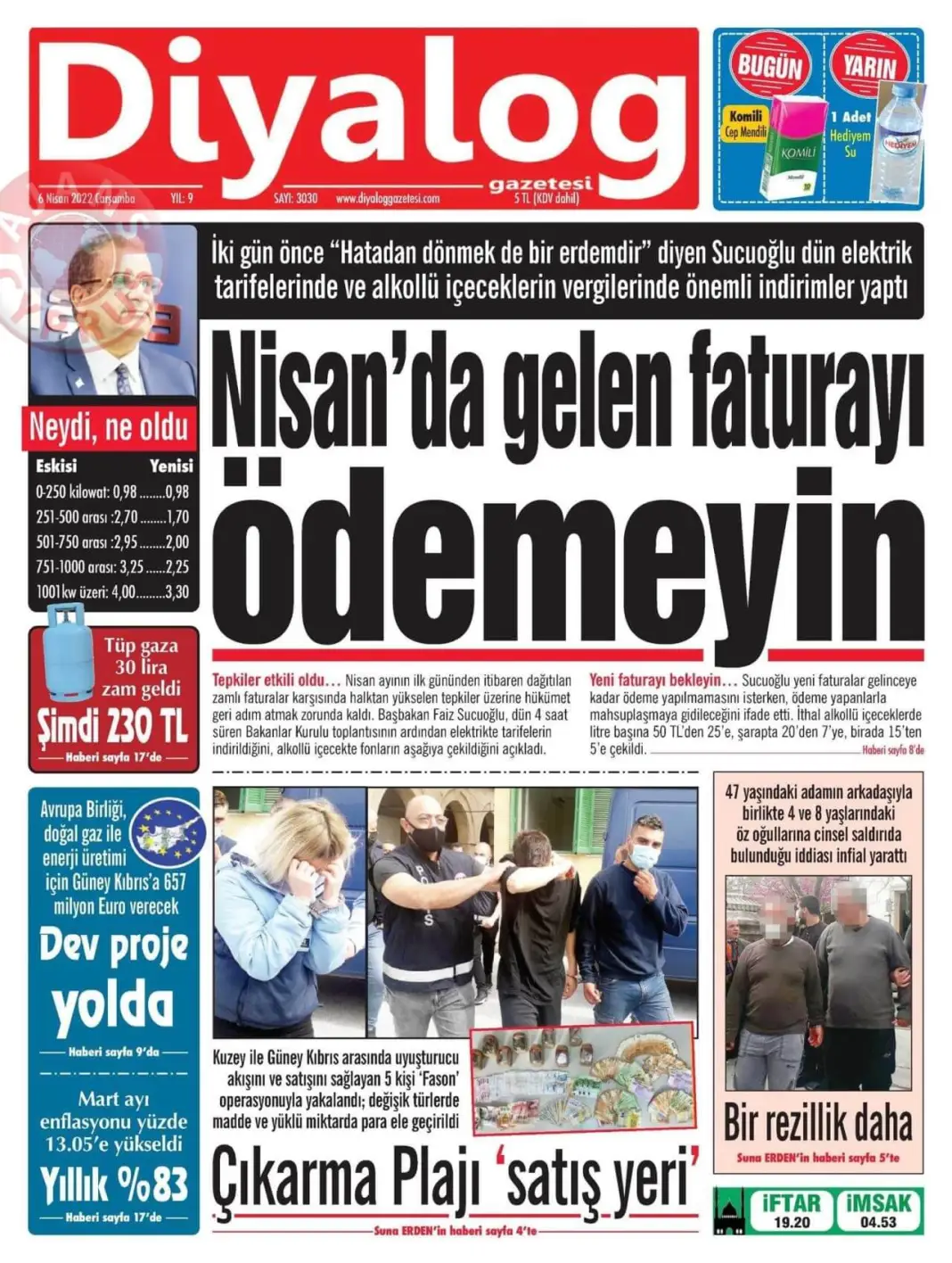 6 Nisan 2022 Çarşamba Gazete Manşetleri 9