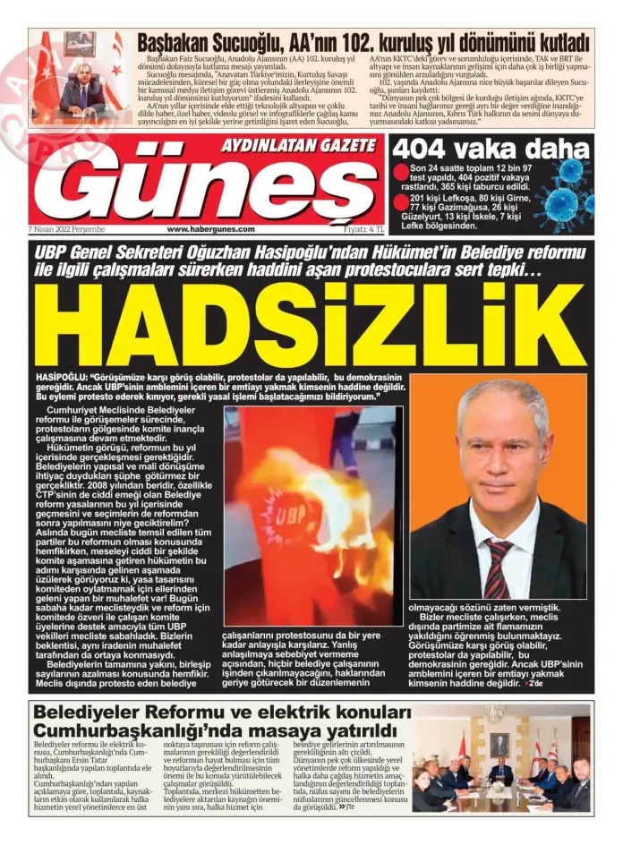 7 Nisan 2022 Perşembe Gazete Manşetleri 16