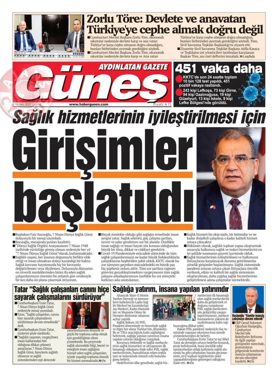 8 Nisan 2022 Cuma Gazete Manşetleri 10