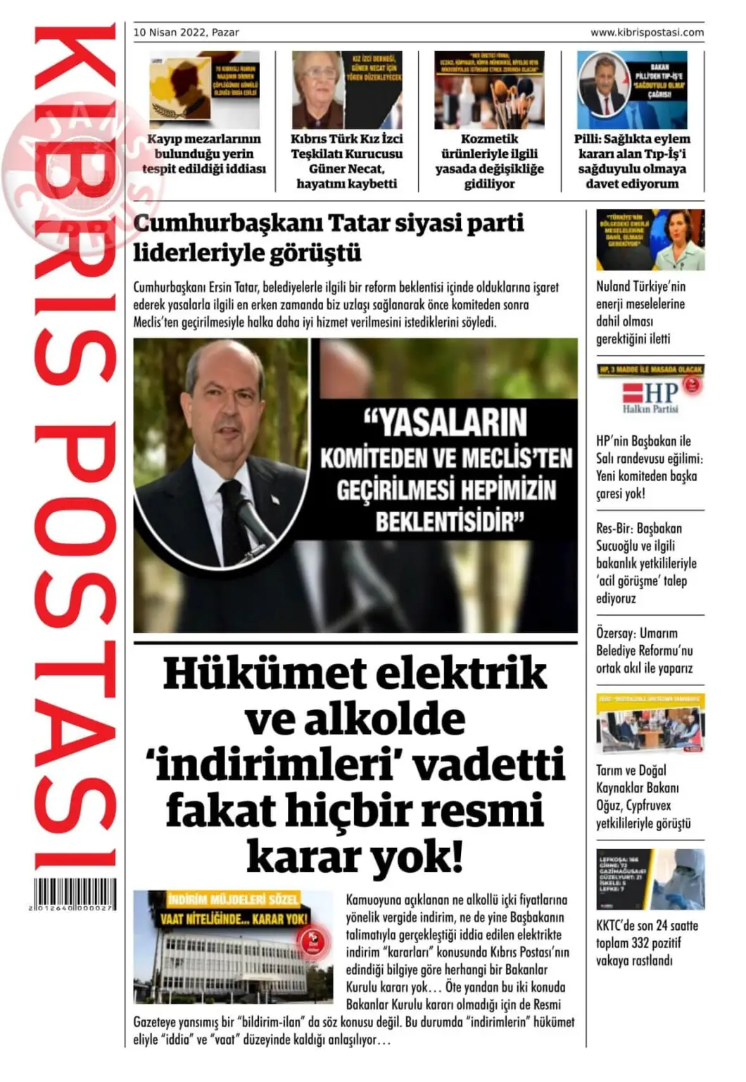 10 Nisan 2022 Pazar Gazete Manşetleri 5