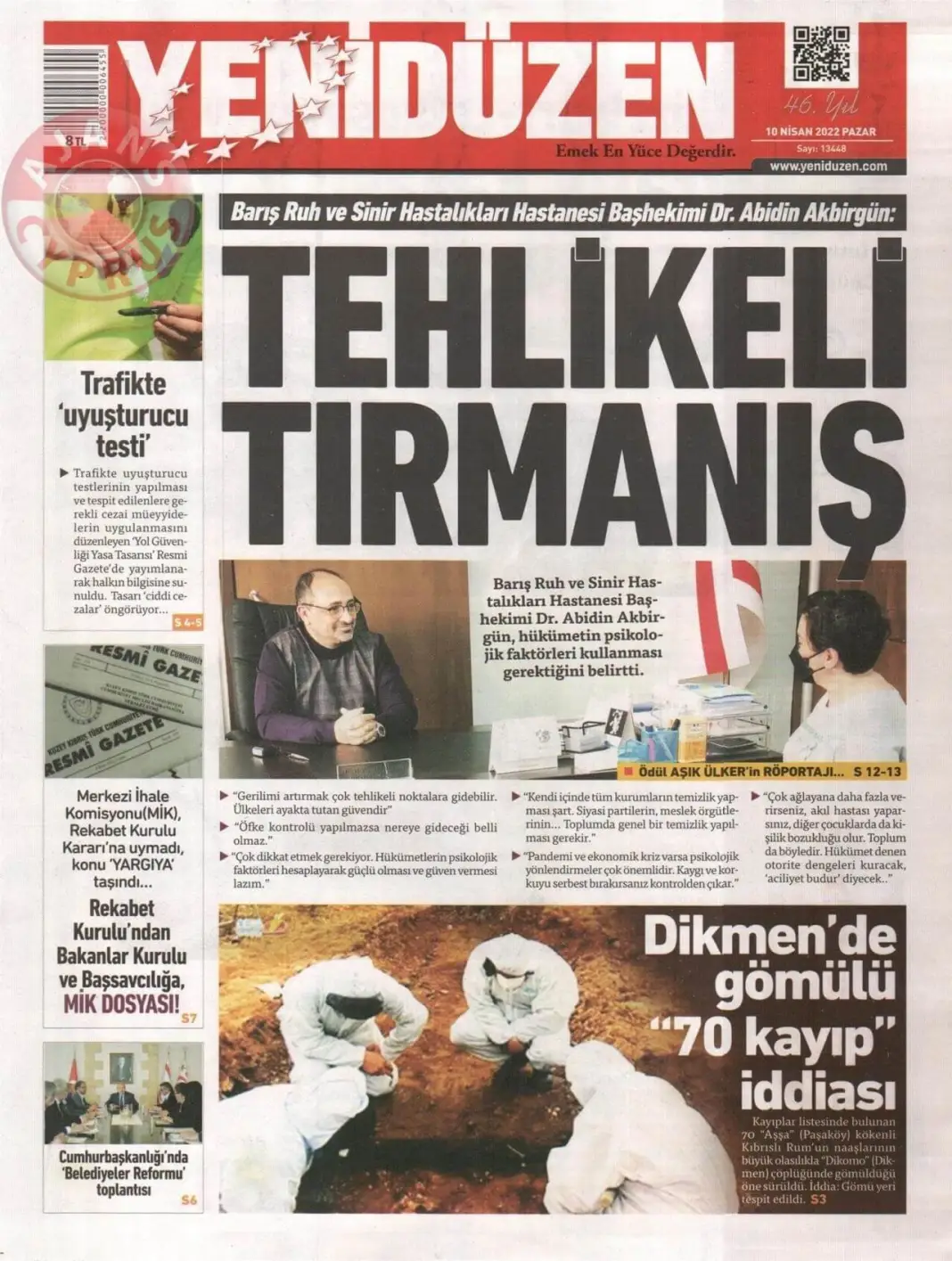10 Nisan 2022 Pazar Gazete Manşetleri 8