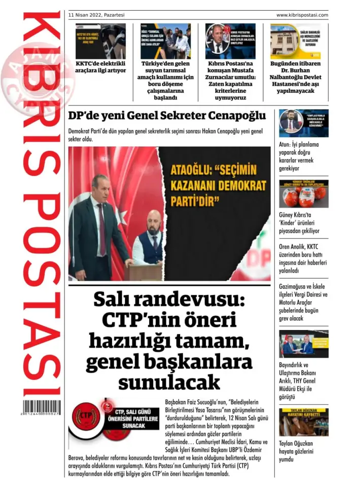 11 Nisan 2022 Pazartesi Gazete Manşetleri 10