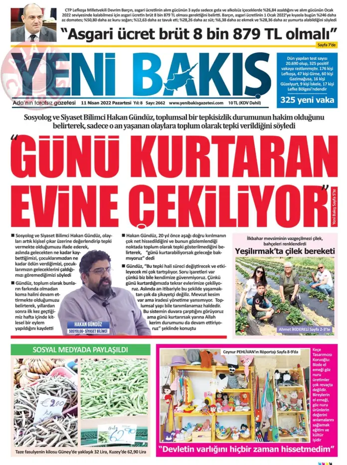 11 Nisan 2022 Pazartesi Gazete Manşetleri 3