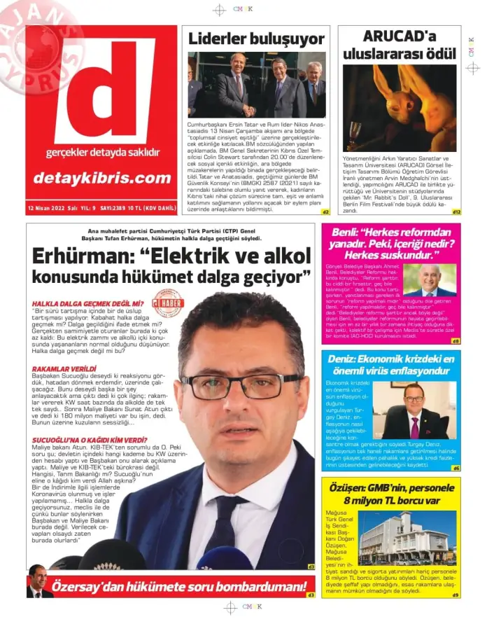 12 Nisan 2022 Salı Gazete Manşetleri 8