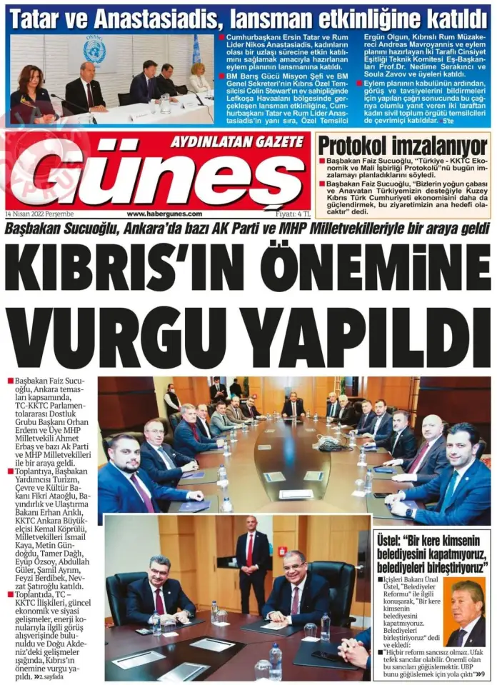 14 Nisan 2022 Perşembe Gazete Manşetleri 5