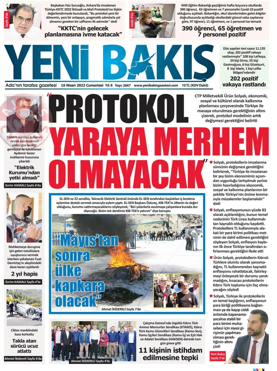 16 Nisan 2022 Cumartesi Gazete Manşetleri 7